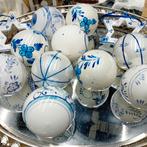 Delftsblauw kerstballen zijn van glas, Diversen, Kerst, Ophalen of Verzenden, Gebruikt