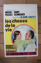 filmaffiche Romy Schneider les choses de la vie filmposter, Rechthoekig Staand, Ophalen of Verzenden, Zo goed als nieuw, A1 t/m A3