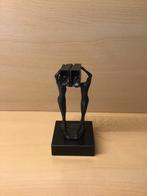Bronzen beeldje twee vuilnis mannen., Ophalen of Verzenden
