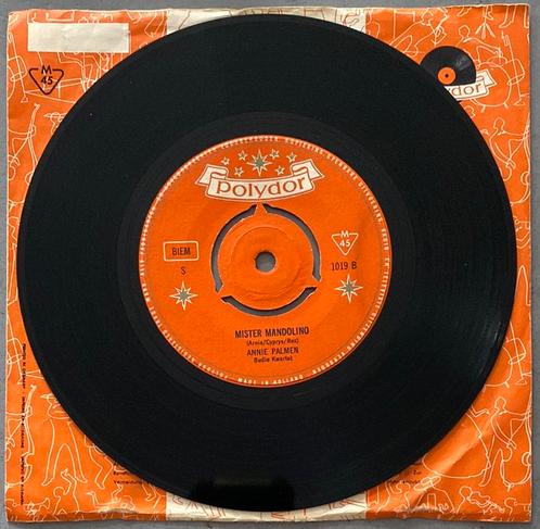 Annie Palmen - Mister Mandolino/ Salute Cin Cin!, Cd's en Dvd's, Vinyl Singles, Gebruikt, Single, Nederlandstalig, 7 inch, Ophalen of Verzenden