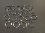 plakkers ringen kleur zilver 19 stuks samen, Ophalen of Verzenden, Nieuw, Versiering, Overige