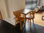 Vintage school bureau met stoelen, Kinderen en Baby's, Kinderkamer | Tafels en Stoelen, Ophalen of Verzenden, Zo goed als nieuw