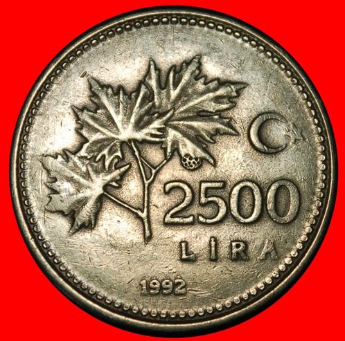 Ⰶ ATATURK 1923-1938: TURKEY 2500 LIRAS 1992 ERROR! 1991-1998, Postzegels en Munten, Munten | Azië, Losse munt, Midden-Oosten, Verzenden