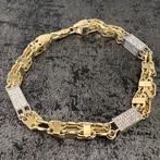 14k gouden armband magnum schakel italy, Sieraden, Tassen en Uiterlijk, Armbanden, Ophalen of Verzenden, Zo goed als nieuw, Goud