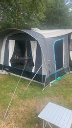 Deeltent voor caravan. Kleur gijs met blauw randje, Ophalen, Zo goed als nieuw, Isabella