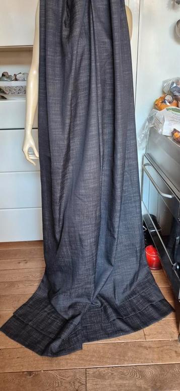 Zwart 4x design luxe verduisterend gordijnen 360 245 wol mix beschikbaar voor biedingen