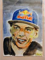 Aquarel - Max Verstappen (origineel werk), Antiek en Kunst, Ophalen of Verzenden