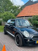 Mini 1.6 16V ONE 2003 Zwart, Auto's, Mini, 4 cilinders, 4 stoelen, Zwart, Handgeschakeld