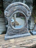 Brocante houtsnijwerk spiegel uit Bali staande spiegel sober, Nieuw, Ophalen of Verzenden, https://verburgtvintage.nl/#contact