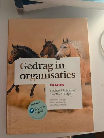 Gedrag in organisaties, 14e editie met MyLab NL toegangscode beschikbaar voor biedingen