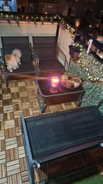 Tuinset 4-delig antraciet, Tuin en Terras, Tuinbanken, Ophalen, Zo goed als nieuw
