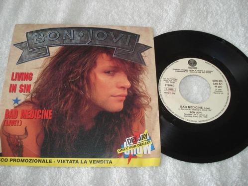 Bon Jovi  Promo  Bad Medicine      Orgineel, Cd's en Dvd's, Vinyl Singles, Zo goed als nieuw, Single, Rock en Metal, Ophalen of Verzenden