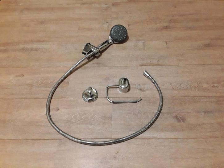 Grôhe Douchekop,slang , beugel,,wc rolhouder, badkraan  ea , Huis en Inrichting, Badkamer | Badtextiel en Accessoires, Gebruikt