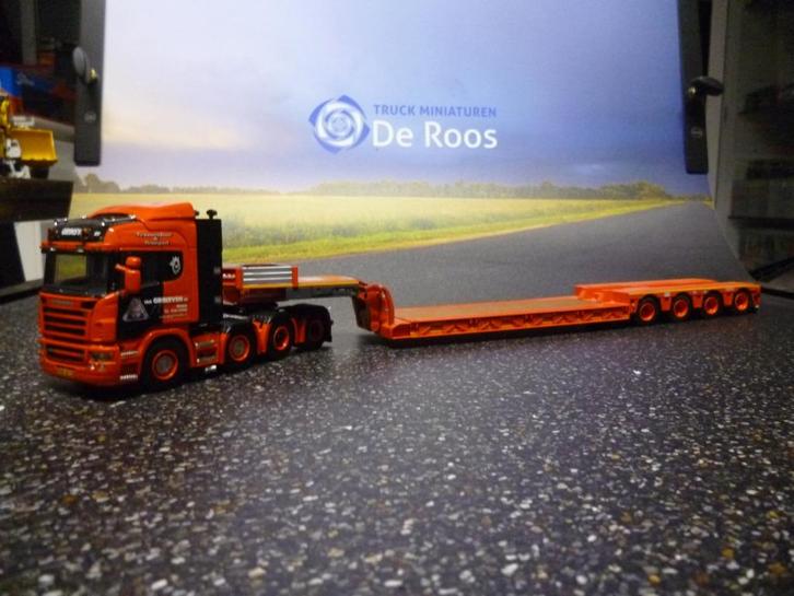 WSI Scania R 580 Van Grinsven, Hobby en Vrije tijd, Modelauto's | 1:50, Zo goed als nieuw, Bus of Vrachtwagen, Wsi, Verzenden