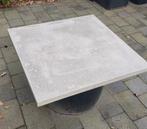 vat met betonbladtafel  (zeer zwaar), Tuin en Terras, Ophalen, Gebruikt, Vierkant, Overige materialen
