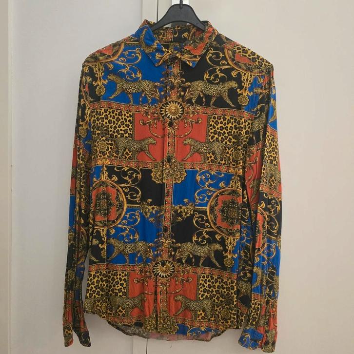 ASOS Overhemd - Kleurrijk Versace - 100% viscose - Maat M, Kleding | Heren, Overhemden, Zo goed als nieuw, Halswijdte 39/40 (M)