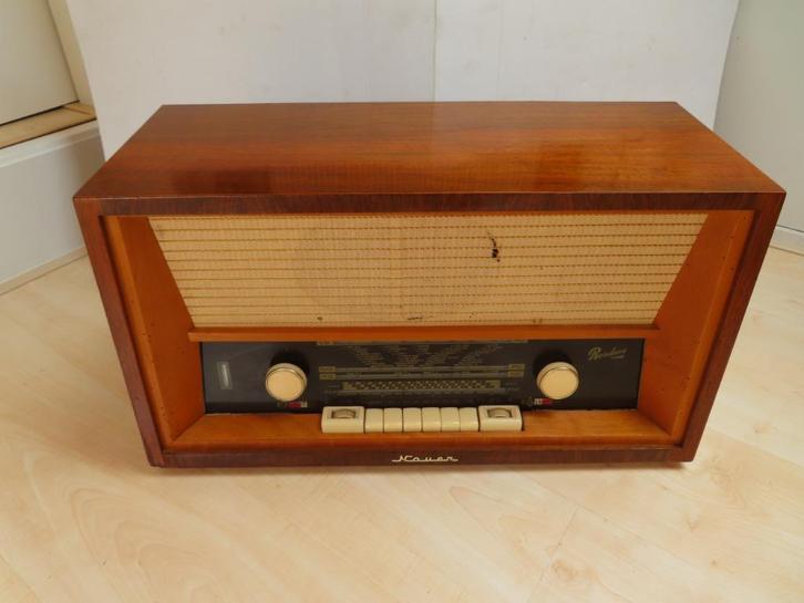 Bernau/Nauen(VEB Stern Radio Berlin RFT) Rondova buizenradio, Antiek en Kunst, Antiek | Tv's en Audio, Ophalen of Verzenden