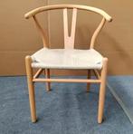Wishbone stijl stoelen eiken hout frame gevlochten papercord, Overige kleuren, Scandinavisch vintage design, Nieuw, Ophalen of Verzenden