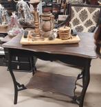 Landelijk, stoere bijzettafel,kleine eettafel,brocante tafel, Ophalen, 50 tot 100 cm, Landelijk, stoer, sober, brocante, Eikenhout