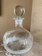 Kristallen Decanter karaf met jachttafereel, Antiek en Kunst, Antiek | Glas en Kristal, Ophalen of Verzenden
