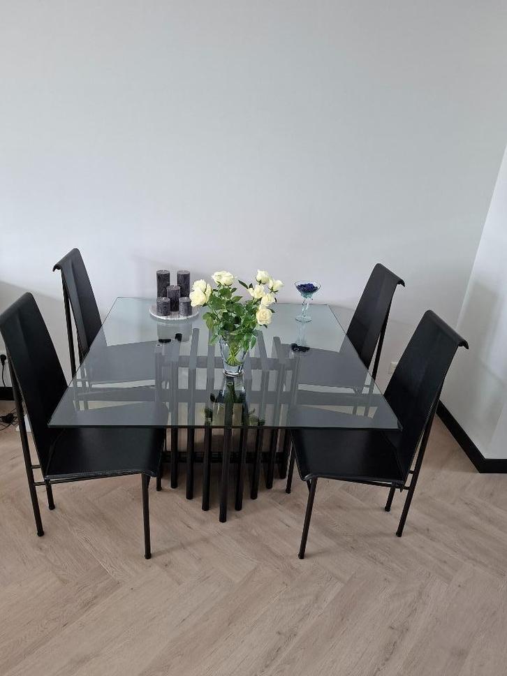 design eethoek, Huis en Inrichting, Complete eetkamers, Zo goed als nieuw, 4 tot 6 stoelen, Ophalen