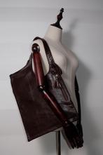 Leder bruin (sample) schoudertas, Ophalen of Verzenden, Nieuw, Bruin, Leer