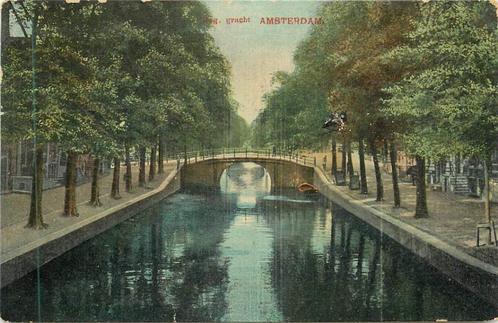 (381-250-017) Amsterdam Reg. Gracht, Verzamelen, Ansichtkaarten | Nederland, Noord-Holland, Verzenden