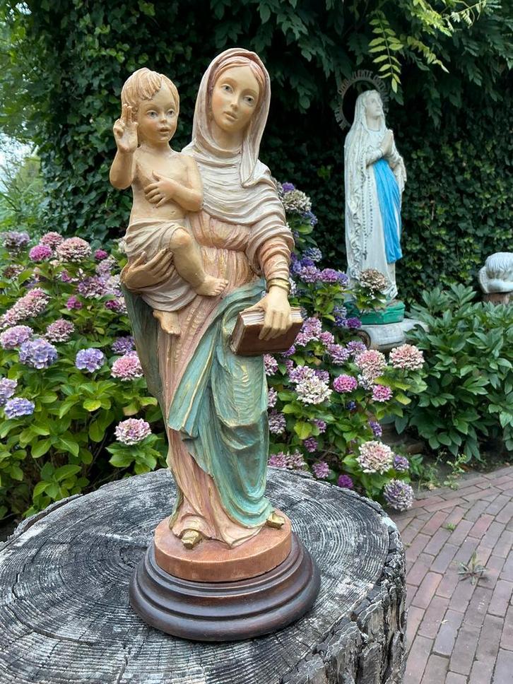 Mooi Mariabeeld ❤️ Maria met Kindje, Antiek en Kunst, Antiek | Religie, Ophalen of Verzenden