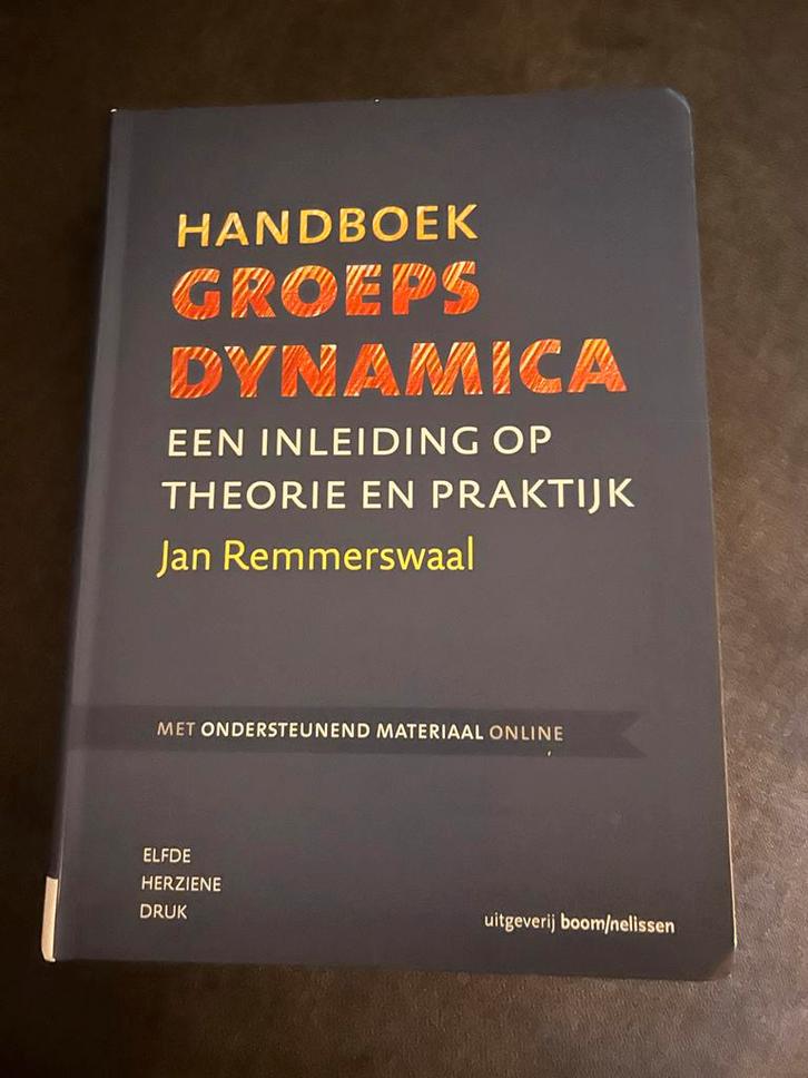 Handboek Groepsdynamica - Jan Remmerswaal, Boeken, Studieboeken en Cursussen, Zo goed als nieuw, HBO, Gamma, Ophalen of Verzenden