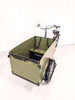 DRIEWIEL BAKFIETS Elektrisch NIEUW! GROENE BAK 4 kinderen, 80 kg of meer, Overige typen, Zo goed als nieuw, Ophalen
