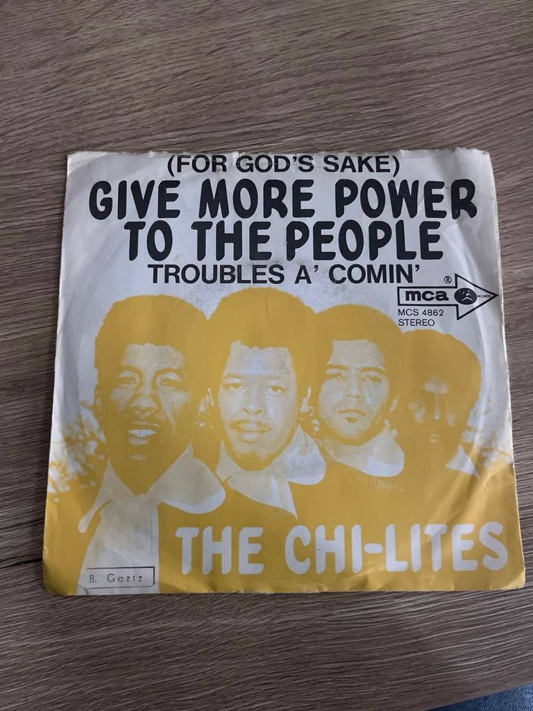 The Chi-Lites - Give More Power To The People 7" Single, 7 inch, Single, Ophalen of Verzenden, Zo goed als nieuw