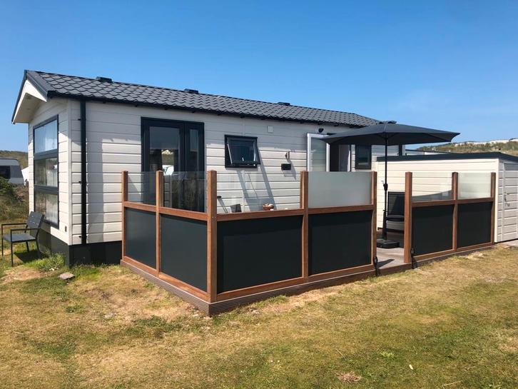 Ameland Nes 2m van zee nieuw stacaravan chalet Duinoord 2026, Caravans en Kamperen, Verhuur