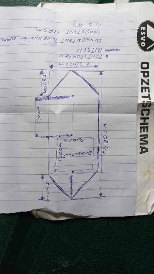 Vlierbes Tent, Caravans en Kamperen, Tenten, Zo goed als nieuw, Ophalen of Verzenden