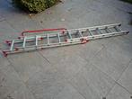 Altrex uitschuifladder 3-delig met handrail, Ophalen, Gebruikt, Ladder, Opvouwbaar of Inschuifbaar