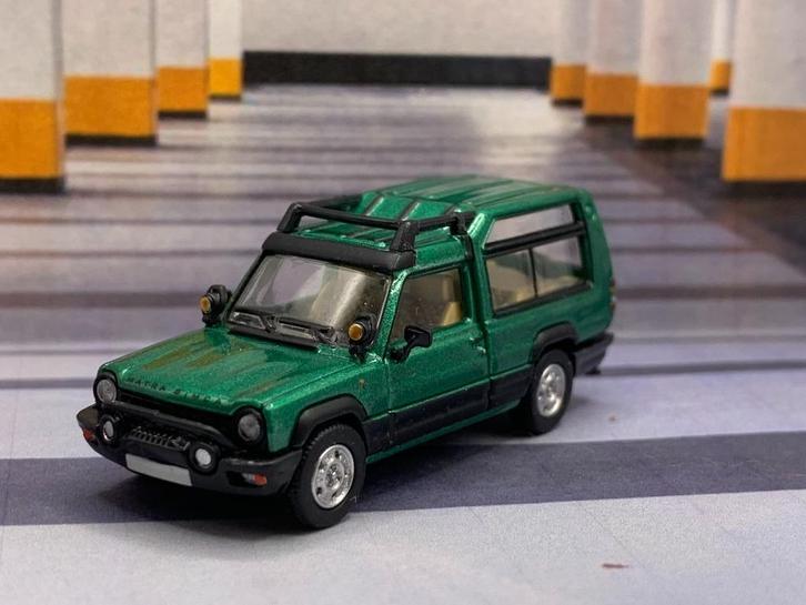 Matra Simca Rancho groenmetallic, Hobby en Vrije tijd, Modelauto's | 1:87, Zo goed als nieuw, Auto, Brekina, Ophalen of Verzenden