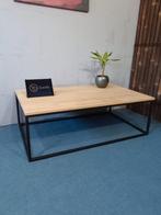 NIEUW industriële salontafel leverbaar in 2 formaten eiken, Huis en Inrichting, Tafels | Salontafels, 50 tot 100 cm, Minder dan 50 cm