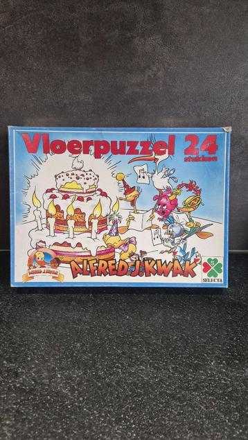 Alfred J. Kwak Vloerpuzzel, 24 stukjes. Compleet. 6B15 beschikbaar voor biedingen