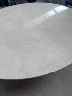 Eettafel Marmer Beige 120 cm, Rond, Ophalen of Verzenden, Zo goed als nieuw, X