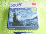 Sterrennacht Vincent van Gogh - Jumbo - 500 stukjes, Ophalen of Verzenden, 500 t/m 1500 stukjes, Zo goed als nieuw, Legpuzzel