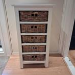 Lade kastjes met rotan lades/mandjes, Ophalen, Minder dan 50 cm, 5 laden of meer, Zo goed als nieuw