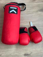Outshock Boksbal + Handschoenen - Zo goed als nieuw, Sport en Fitness, Vechtsporten en Zelfverdediging, Overige, Maat XS of kleiner