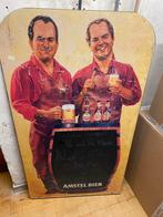 Vintage Amstel Bier Horeca Bord, Ophalen, Gebruikt, Reclamebord, Plaat of Schild, Amstel