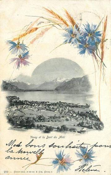 (381-195-033) Vevey et la Dent du Midi beschikbaar voor biedingen