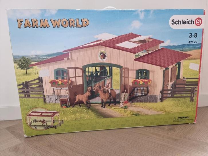 Schleich paardenstal / manege, Verzamelen, Speelgoed, Zo goed als nieuw, Ophalen of Verzenden