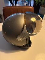 Brommerhelm Grijs met Vizier NUA FASHION, Fietsen en Brommers, Brommerhelmen, Ophalen of Verzenden, Gebruikt, Medium