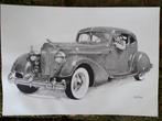 Auto's Oldtimers, tekeningen en meer, Ophalen, Minder dan 50 cm, Zo goed als nieuw, Schilderij