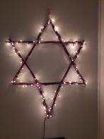 Ster met verlichting houten davidster kerstster, Diversen, Ophalen of Verzenden