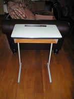 Sixties vintage schoolbank tafel en stoel, Ophalen