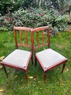 2 stoeltje donker, Verzenden, Gebruikt, Bruin