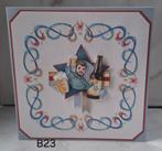 Kerstactie! Geborduurde wenskaarten Mannen voor de helft!, Nieuw, Man of Vrouw, Info@sparklecrafts.nl, Ophalen of Verzenden